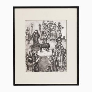 Marc Chagall, Bible Collection Composition, 1956, Photogravure, Framed