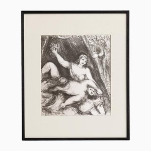 Marc Chagall, Bible Collection Composition, 1956, Tiefdruck, gerahmt