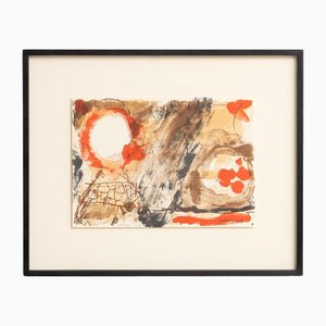 Josep Guinovart, Composición abstracta en color, Litografía sobre papel, 1999