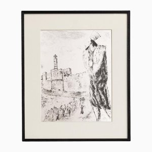 Marc Chagall, Composición de serie bíblica, 1956, huecograbado