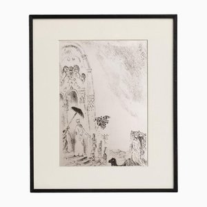 Marc Chagall, Composición de serie bíblica, 1956, huecograbado
