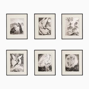 Marc Chagall, Biblical Series, 1956, Photogravure Prints, Framed, Set of 6