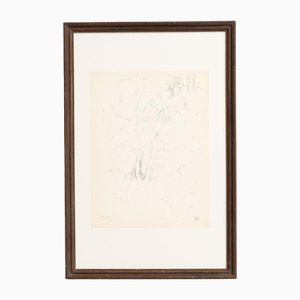 Dora Maar, Pointillistisches Kunstwerk, 1960, Tinte auf Papier, Gerahmt