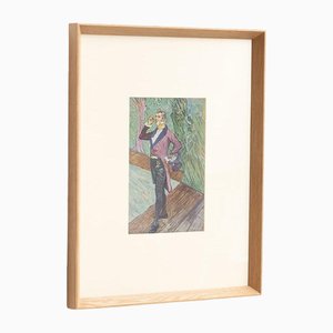 Henri De Toulouse-Lautrec, Escena Art Nouveau, 1952, Impresión en color de cliché, Enmarcado