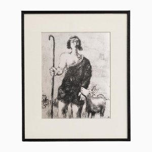 Marc Chagall, Composición de serie bíblica, 1956, huecograbado