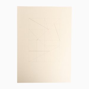 Enrico Della Torre, Abstract Geometric Composition, Drawing, 2016