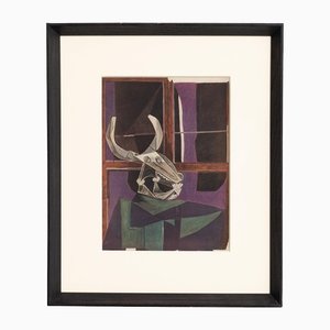 Pablo Picasso, Figurative Komposition, Farbdruck, 1943, Gerahmt