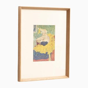 Henri De Toulouse-Lautrec, Escena Art Nouveau, Impresión de cliché en color, 1952, Enmarcado