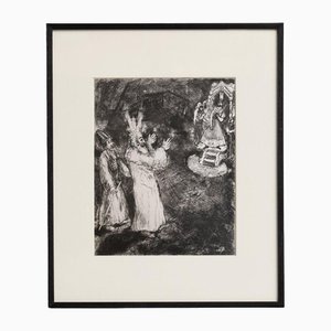 Marc Chagall, Composición de serie bíblica, 1956, huecograbado