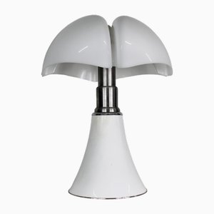Weiße Pipistrello Tisch- oder Stehlampe von Gae Aulenti für Martinelli Luce, 1965