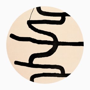 Coffee Round Rug by Tapis Studio for Hommés Studio