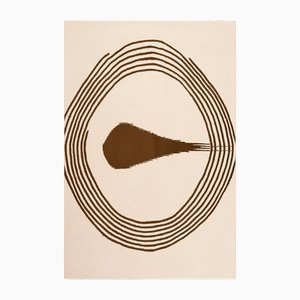 Moderner rechteckiger Teppich aus Baumwolle von Tapis Studio für Hommés Studio
