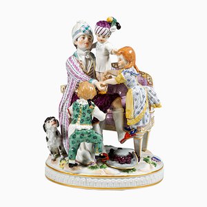 Rococo Group of the Good Father attributed to J.C. Schönheit for Meissen, 1986