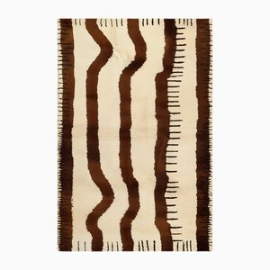 Moderner rechteckiger Dill Teppich von Tapis Studio für Hommés Studio