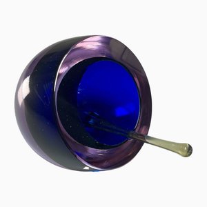 Cendrier Sommerso en Verre Murano par Antonio Da Ros pour Cenedese, Italie, 1970s