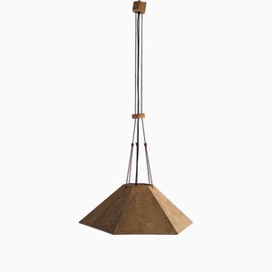 Zanil Ceiling Lamp Cork by Wilhelm Zanoth for Ingo Maurer, Design M, 1974