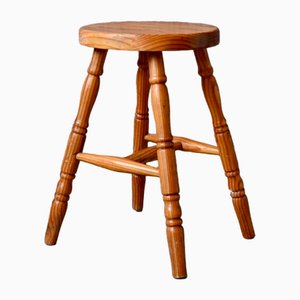 Vintage Pine Farm Stool