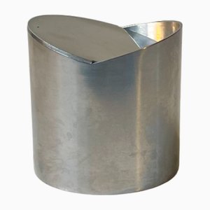 Posacenere girevole minimalista in acciaio inossidabile di Roelandt per Stelton, anni '80