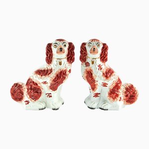 Grands Chiens du Staffordshire, 1880s, Set de 2