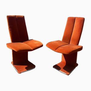 Italienische Stühle, 1970er, 2er Set