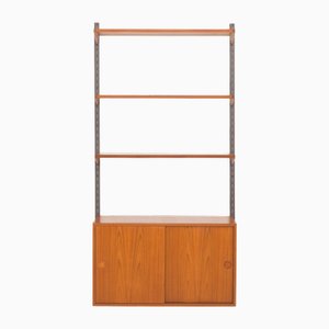 One Bay Teak Wall Unit by Kai Kristiansen for Fm Mobler, Denmark, 1960s