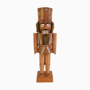 Vintage Christmas Nutcracker Wood Figure, Erzgebirge, Germany, 1970s