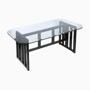 Mesa de comedor estilo Art Déco vintage, Italia, años 70