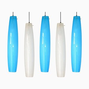 Lámpara colgante de cristal de Murano de Alessandro Pianon, años 60