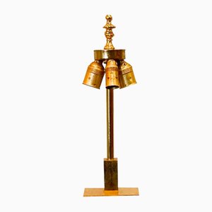 Lampe de Bureau Vintage en Marbre avec Détails en Laiton, 1980s