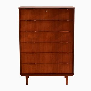 Braune Kommode aus Teak, 1960er