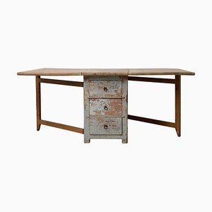 Antique Northern Swedish Country Table in Pine