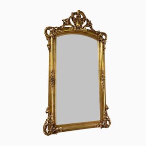 Florentine Baroque Mirror with Acanthus Leaf Carving