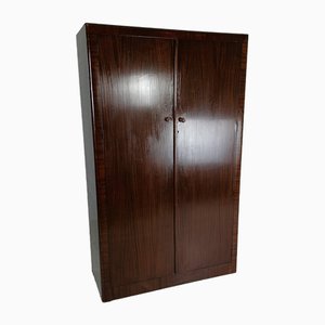 Mahogany and Oak Gentlemans Wardrobe from Compactom Ltd, 1920s