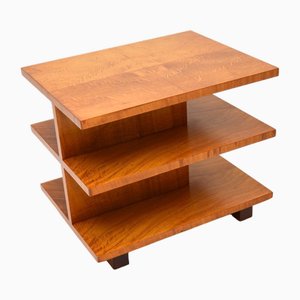 Art Deco Satin Wood Coffee Table, 1930s