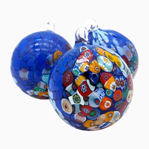 Sfere in vetro di Murano blu di YourMurano, set di 3