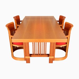 Esszimmer Set von Frank Lloyd Wright, 5 . Set