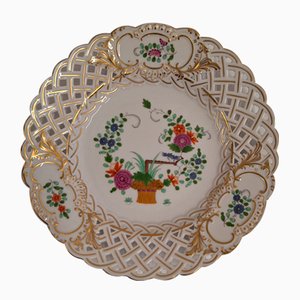 Hand-Painted Decorative Plate in Porcelain from Meissen, 1970s