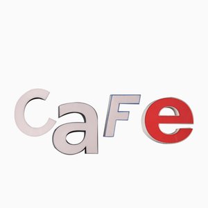 Cafetería Mid-Century iluminada, años 70. Juego de 4