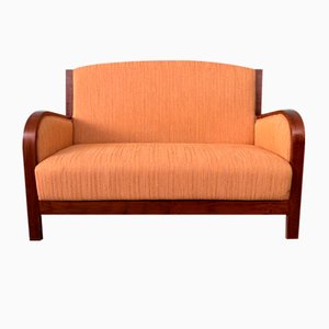 Antikes Art Deco Sofa aus Bugholz, 1930er