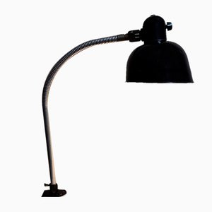 Vintage Schreibtischlampe aus schwarzem Metall, 1950er