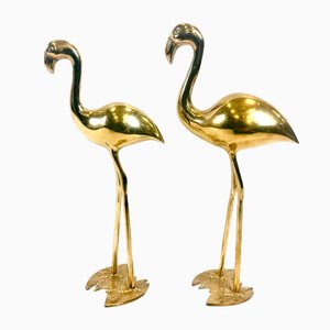 Mid-Century Brass Flamingos from Gilde Handwerk, 1960s, Set of 2