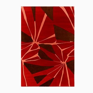 Grapefruit Modern Rectangular Rug by Tapis Studio for Hommés Studio