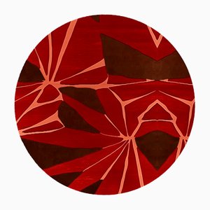 Tapis Rond Pamplemousse par Tapis Studio pour Hommés Studio