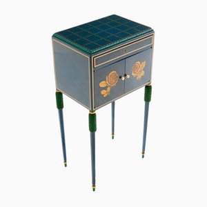 Petit Meuble en Hêtre Peint par Paul Follot, 1920s