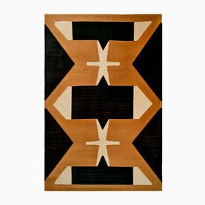 Nutmeg Modern Rectangular Rug by Tapis Studio for Hommés Studio