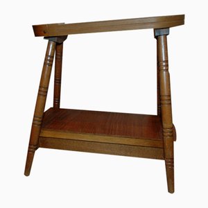 Vintage Wooden Shoe Shine Cabinet, 1960s