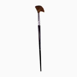 Vintage Giant Advertising Wood Black Paintbrush, 1980s
