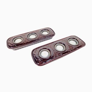 Vintage Tealight Holder Ceramic from Bay Keramik, 1960s, Set of 2