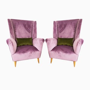 Vintage Lounge Chairs, 1950s, Set of 2