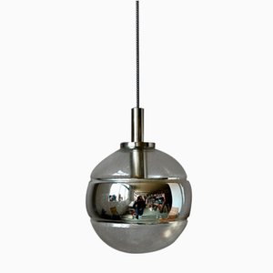 Large Silver Glass Ball Pendant from Peill & Putzler